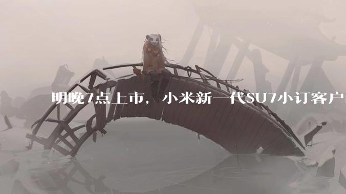 明晚7点上市，小米新一代SU7小订客户已有十几万！有门店紧急租下隔壁门面，做好限流准备！雷军：不得不涨点价，但一定物超所值_销售_汽车_人员