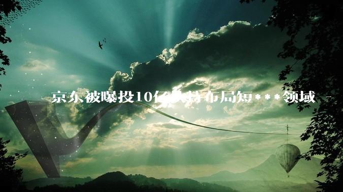 京东被曝投10亿扶持布局短***领域 - *