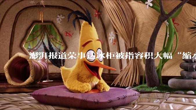 澎湃报道荣事达冰柜被指容积大幅“缩水”后，该产品已下架_商品_商家_平台