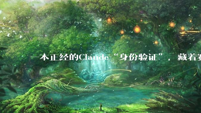一本正经的Claude“身份验证”，藏着赛道最残酷的博弈_用户_认证_廖哥