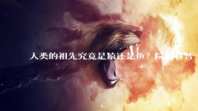 人类的祖先究竟是猿还是鱼？院士科普→_朱敏_化石_硬骨鱼