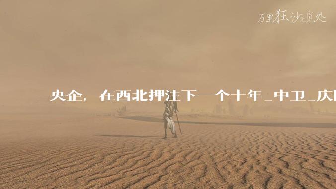 央企，在西北押注下一个十年_中卫_庆阳_国家