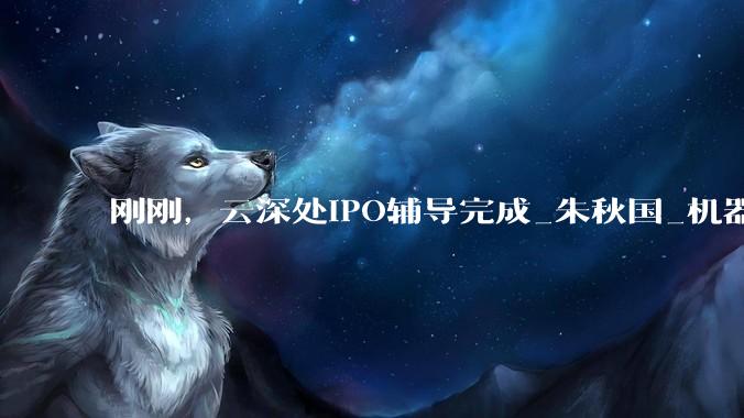 刚刚，云深处IPO辅导完成_朱秋国_机器人_科技