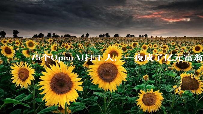 75个OpenAI打工人，一夜成了亿元富翁_员工_约合_人民币