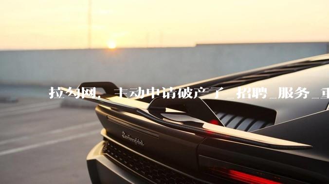 拉勾网，主动申请破产了_招聘_服务_重整