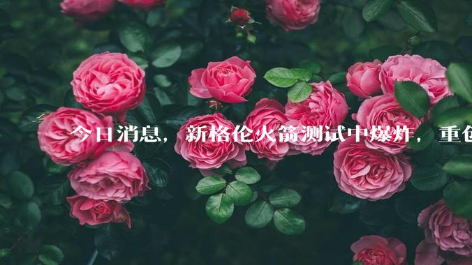 今日消息，新格伦火箭测试中爆炸，重创贝索斯“太空梦”，马斯克：火箭就这么难_起源_蓝色_发射