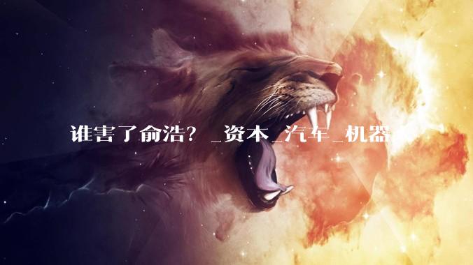 谁害了俞浩？_资本_汽车_机器人