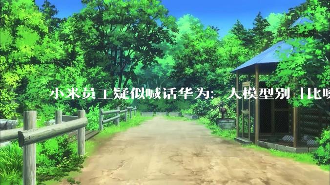 小米员工疑似喊话华为：大模型别「比嗓门」_DeepSeek_国产_行业