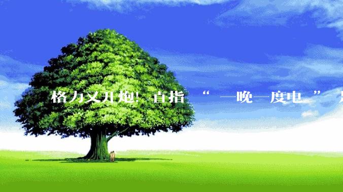 格力又开炮！直指 “ 一晚一度电 ” 是噱头_空调_朱磊_广告词