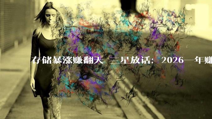 存储暴涨赚翻天 三星放话：2026一年赚完过去40年的钱！_利润_营业_产能