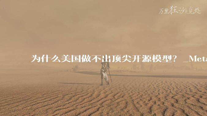 为什么美国做不出顶尖开源模型？_Meta_Llama_闭源