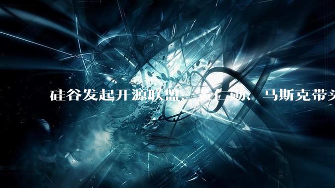 硅谷发起开源联盟，黄仁勋、马斯克带头站队，中国开源模型引发行业主导权之争_OpenAI_与美国_闭源