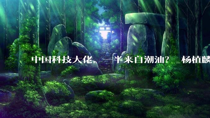 中国科技大佬，一半来自潮汕？_杨植麟_模型_念博士