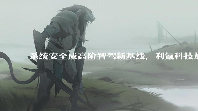 系统安全成高阶智驾新基线，利氪科技加码系统级智能底盘布局 - *