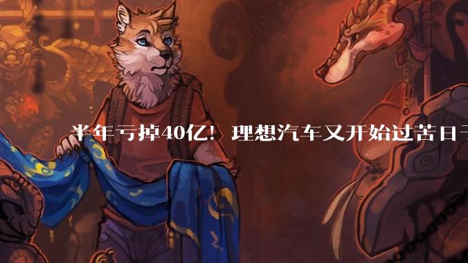 半年亏掉40亿！理想汽车又开始过苦日子了_亏损_毛利率_同比