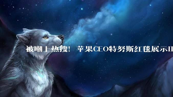 被嘲上热搜！苹果CEO特努斯红毯展示iPhone Duo，内屏翻车了？_屏幕_罗永浩_网友