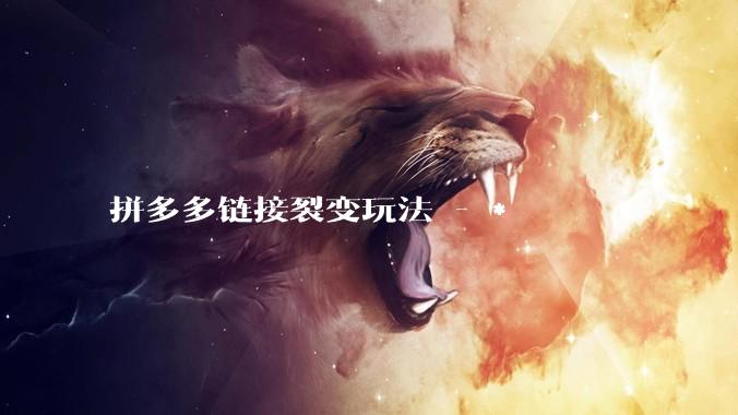 拼多多链接裂变玩法 - *