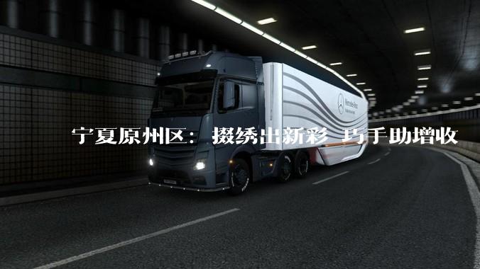 宁夏原州区：掇绣出新彩 巧手助增收